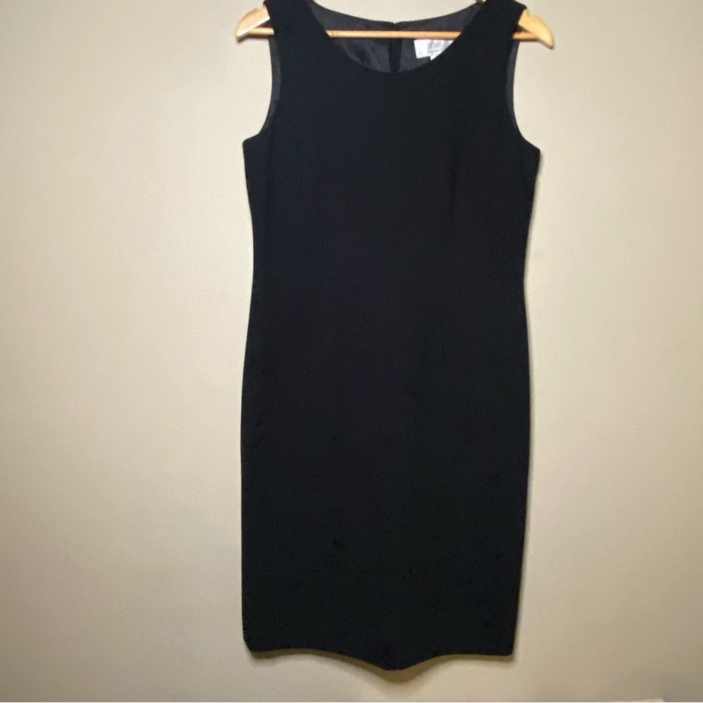 Le Suit Sleeveless Sheath Dress Women Size 8 Black Career Business